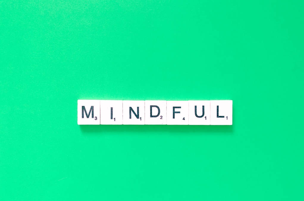 image saying mindful