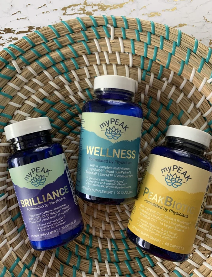My peak supplements for brilliance and wellness.