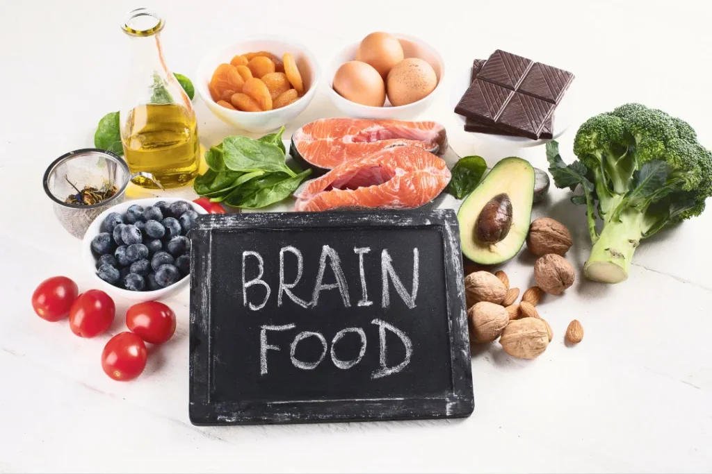 Food items good for brain.