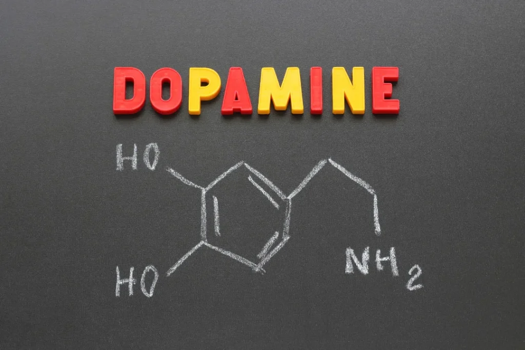 Structure of dopamine.