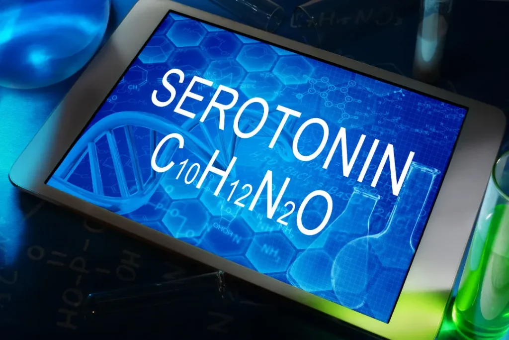 Formula of serotonin. 