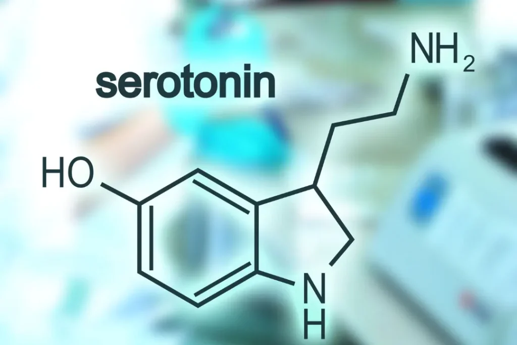 Serotonin structure.
