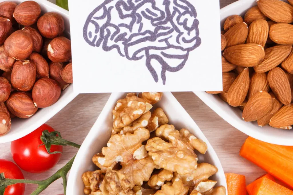Food items for healthy brain. 