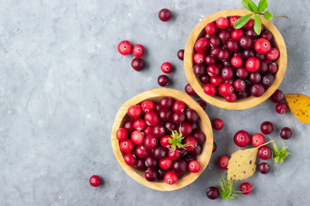 Cranberries in a bowl