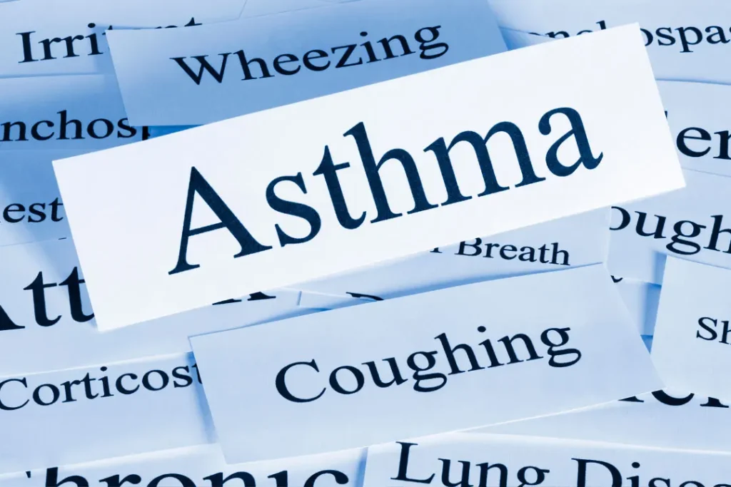 Asthma symptoms. 