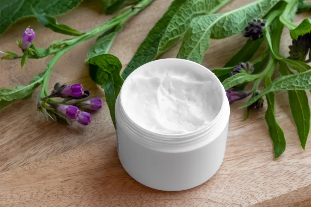 Comfrey cream is good for skin. 