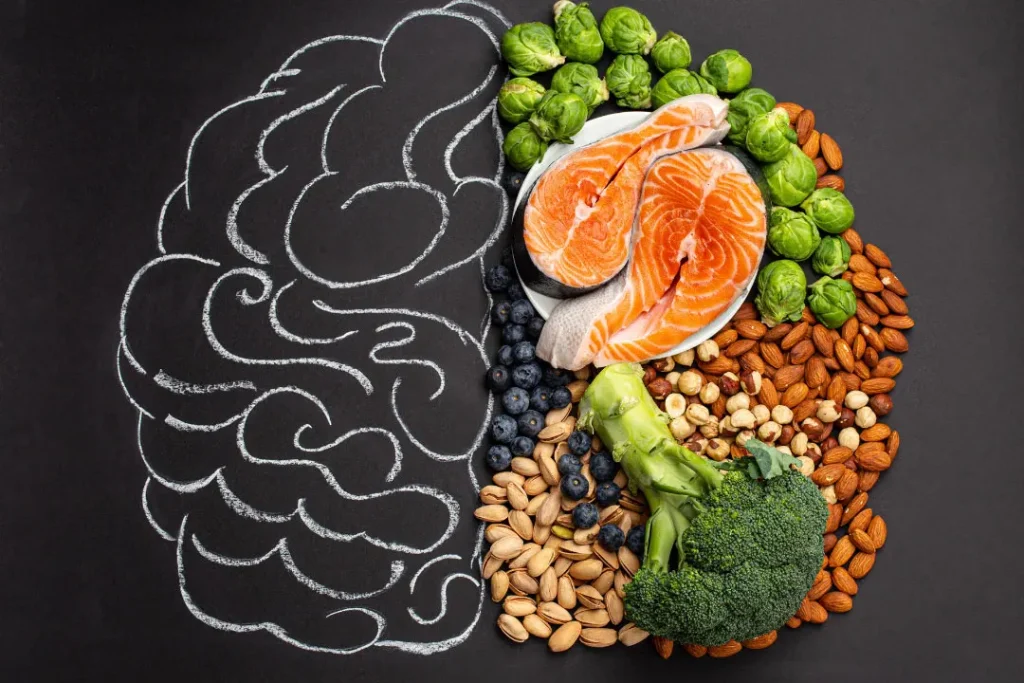 Food items good for brain health. 