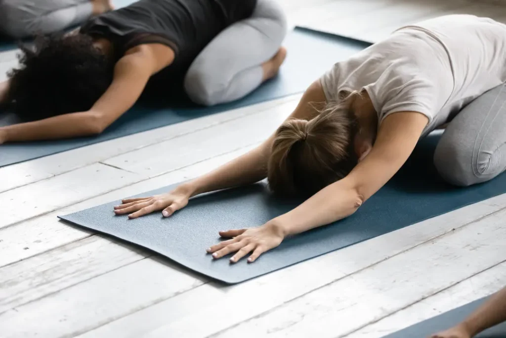 Yoga to reduce stress. 