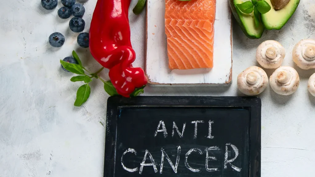 Food items containing anti-cancer properties. 