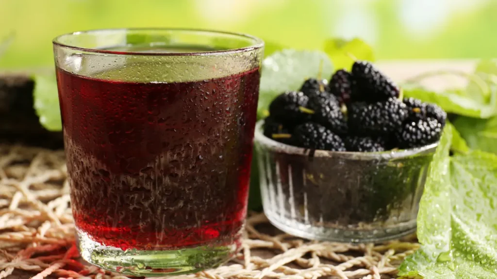 Black Mulberry juice. 