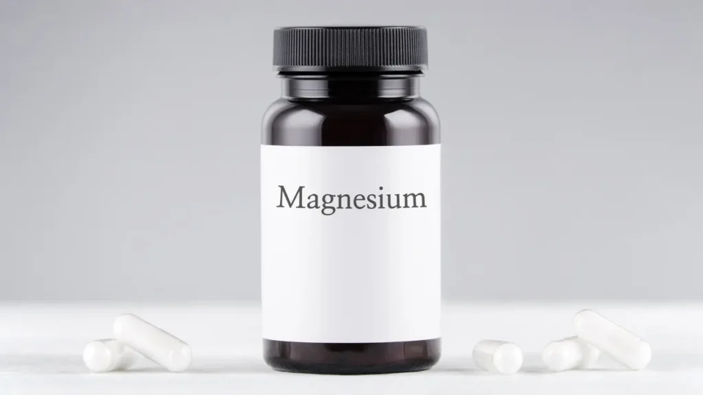 Magnesium supplements. 