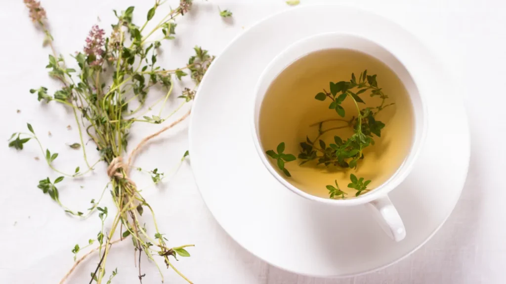 Thyme tea. 