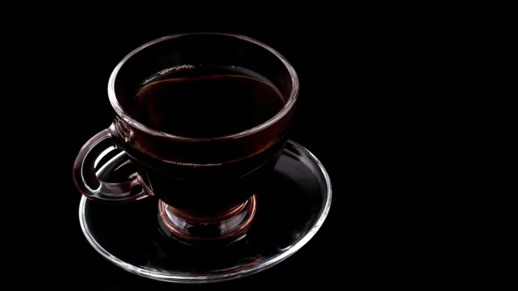 A cup of black tea. 