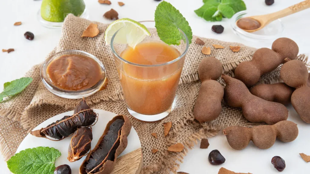 Tamarind is a fruit known for its tangy taste.