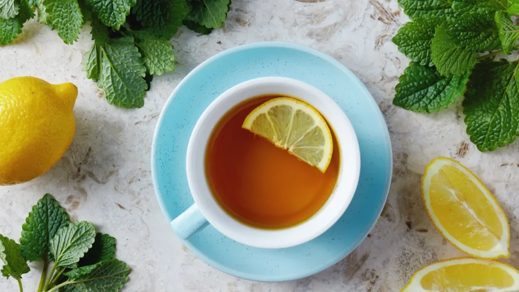 Lemon balm tea is good for health. 