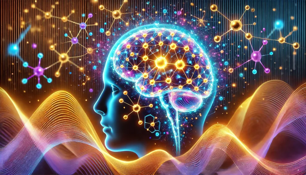 Dopamine release in human brain.