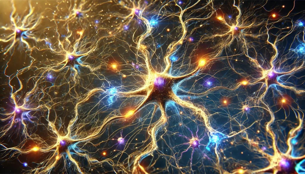 a close up of a nerve cell