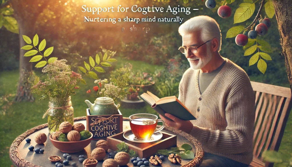 Old man is reading a book.