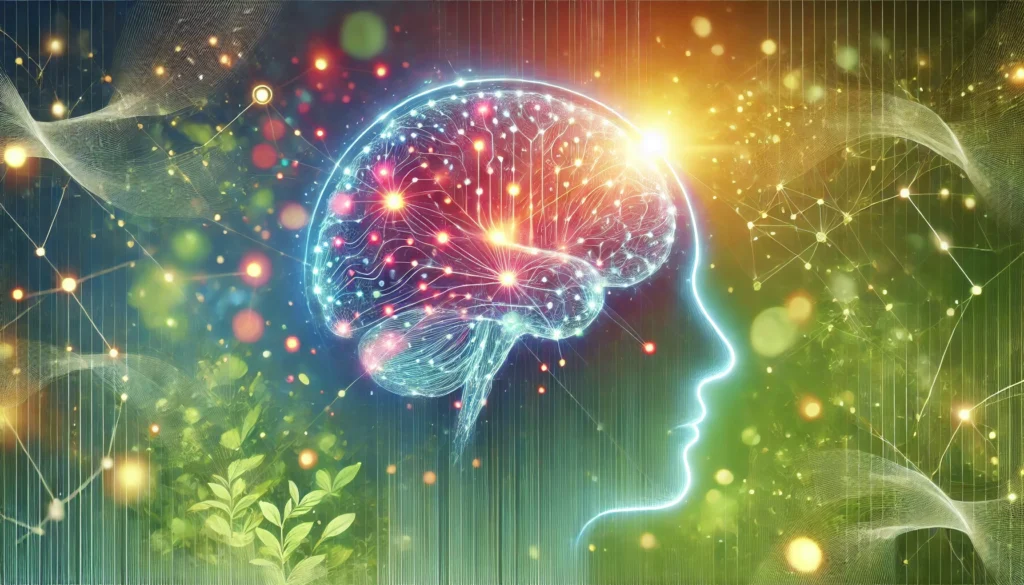 a digital image of a human brain