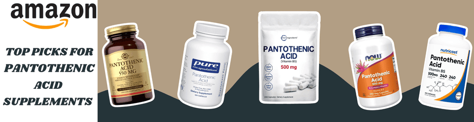Pantothenic Acid aids in stress response and cognitive resilience—Support Your Mind, Buy Now on Amazon!