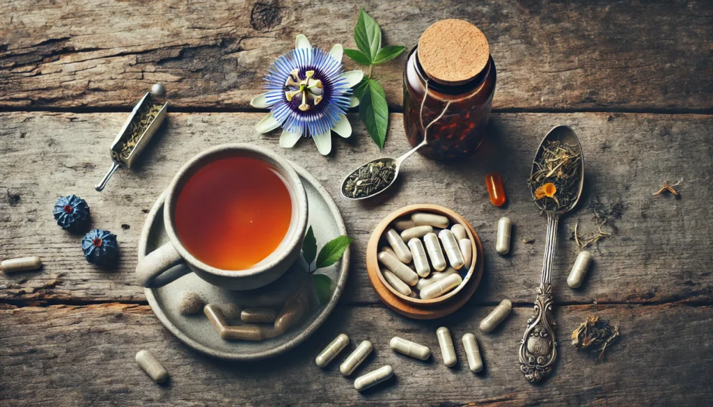 A scene of natural options for anxiety relief.