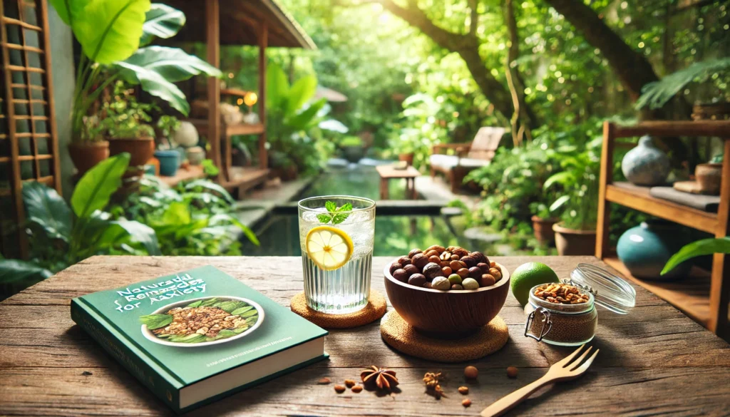 A serene setting showcasing natural solutions for anxiety and depression.