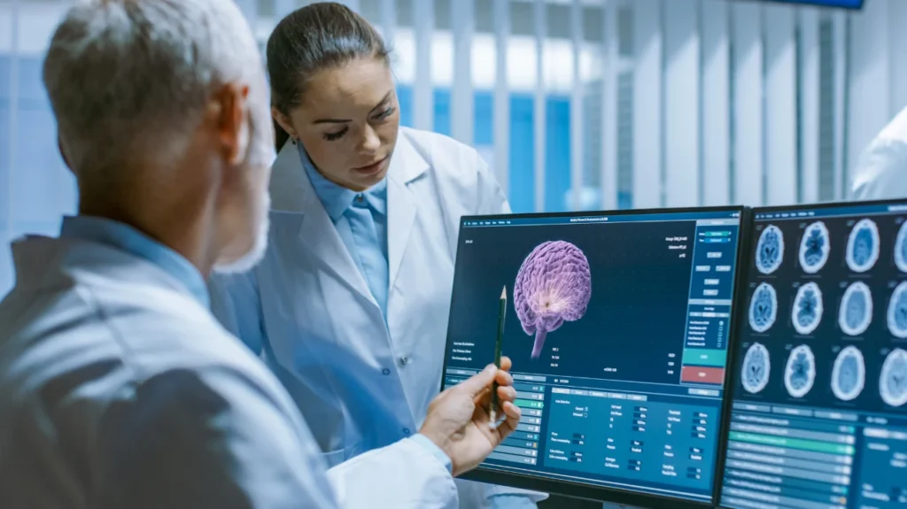 scientist doing research on brain functions
