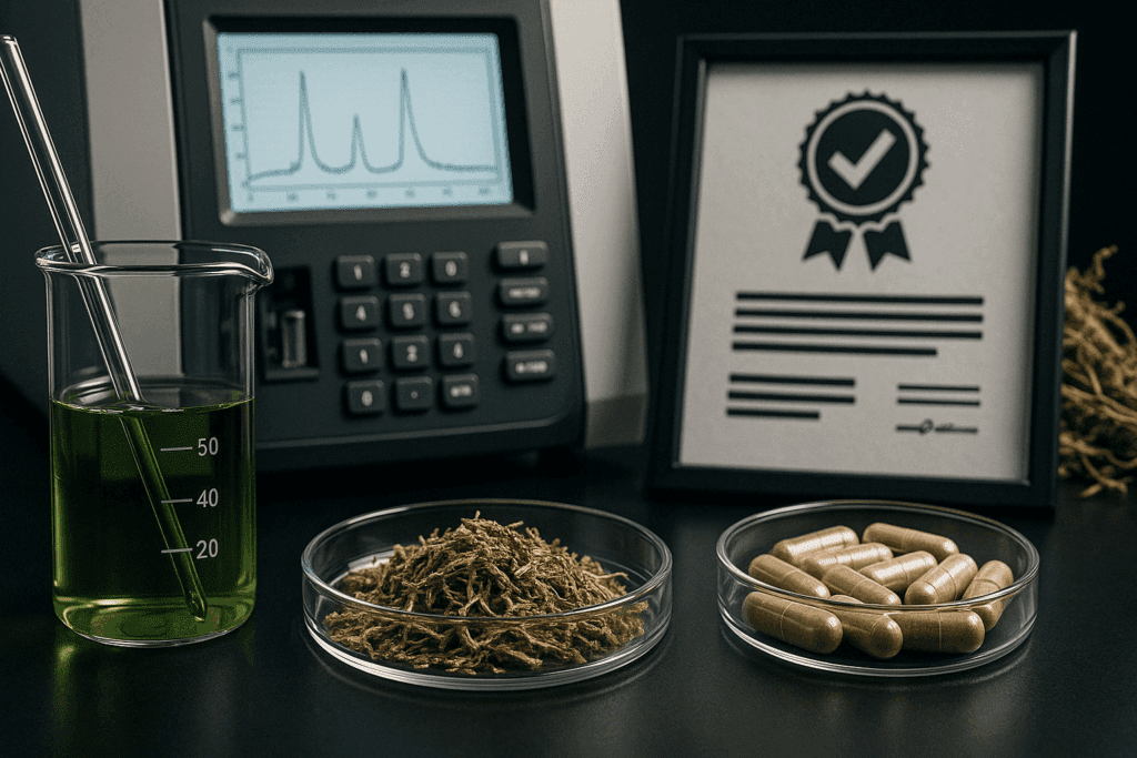 Lab testing Bacopa extract to highlight quality standards for consumers searching where to buy Bacopa Monnieri