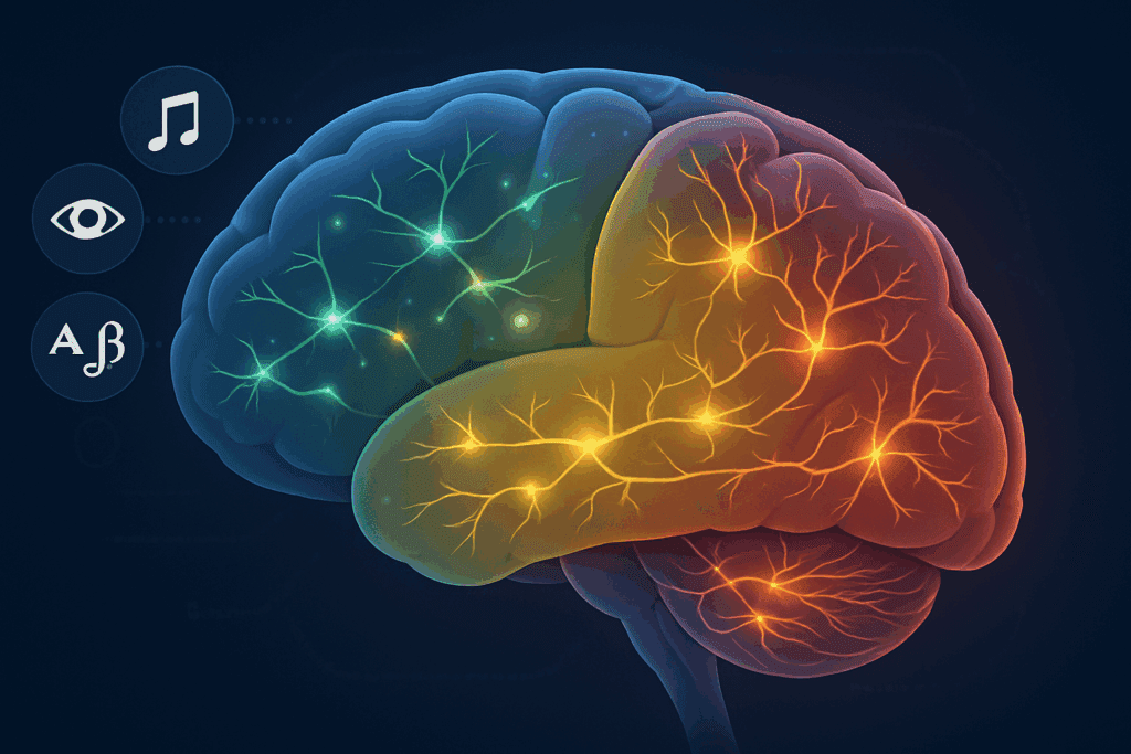 Illustration of brain regions involved in encoding, storage, and retrieval, explaining how long does it take to memorize something neurologically.