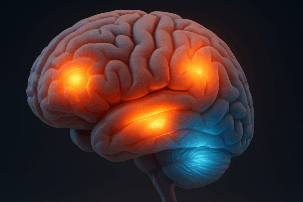 Person standing at a crossroads illuminated by neural pathways, representing making difficult decisions for personal growth and brain health.