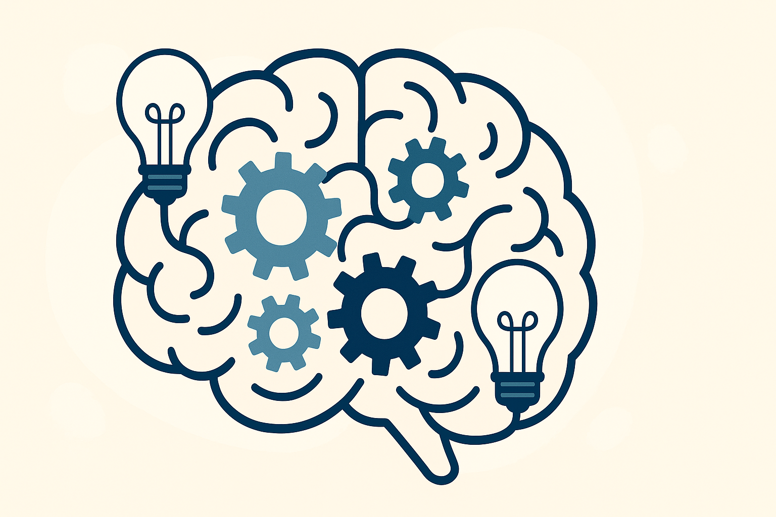 "Person standing at a crossroads surrounded by herbs and brain icons, symbolizing the process of Making Choices Between Alternatives for better decision-making."