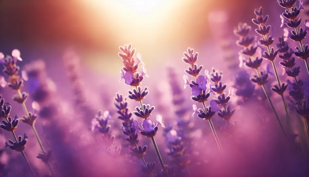 ALT text: "Person holding fresh herbs like ashwagandha and lavender in a peaceful outdoor setting, showcasing the role of herbs in supporting mental wellness and reducing stress."