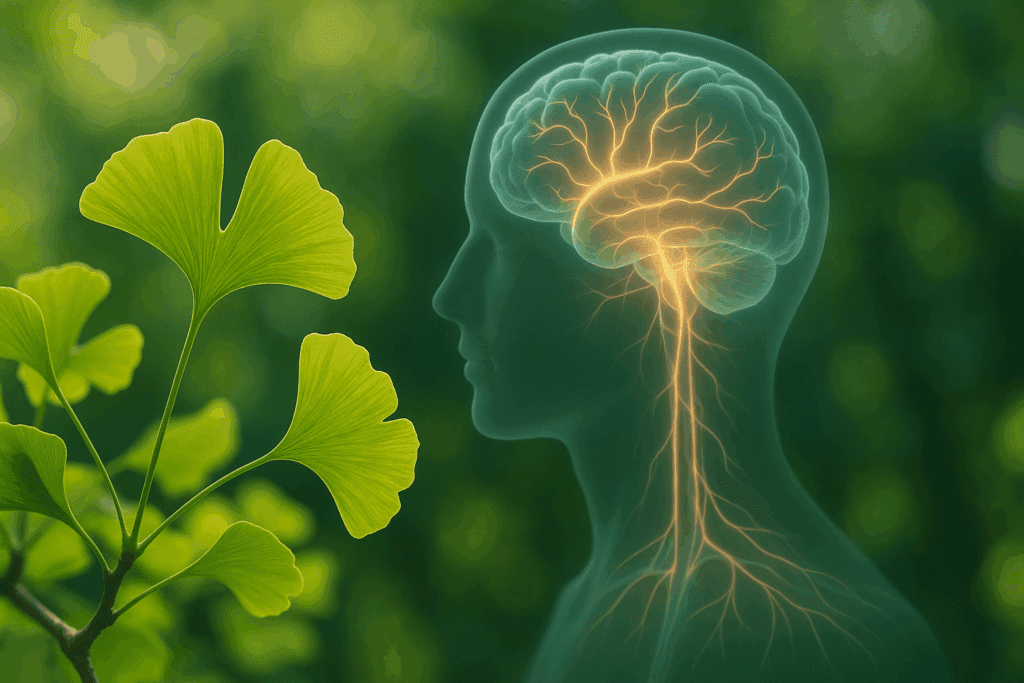 Visual concept of a brain split between chaos and calm, illustrating cognitive imbalance and how the best herb for ADHD may support mental clarity.