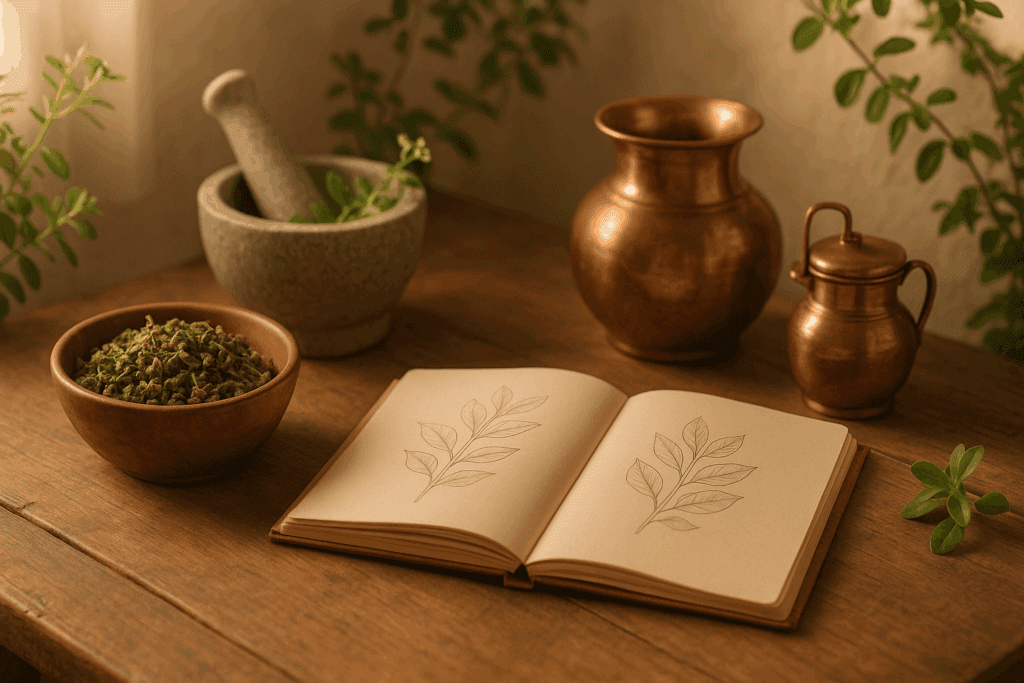 Ginkgo biloba leaves with sunlit veins symbolizing improved brain circulation, often discussed as the best herb for ADHD and cognitive clarity.