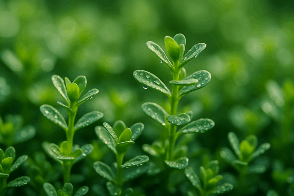 Flat-lay of Bacopa Monnieri, Rhodiola Rosea, Ginkgo Biloba, and Lion’s Mane Mushroom, highlighting natural options for the Best Herb for ADHD Support.