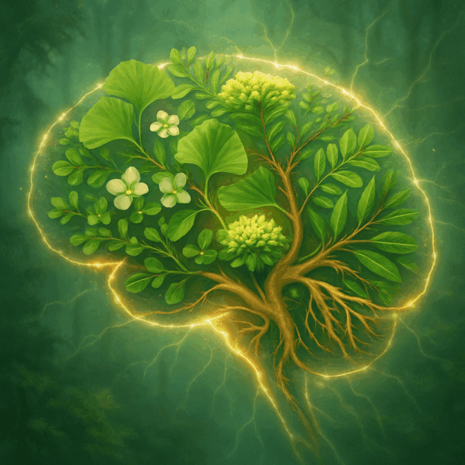 Close-up of Bacopa monnieri plant in nature, known as the best herb for ADHD and cognitive support