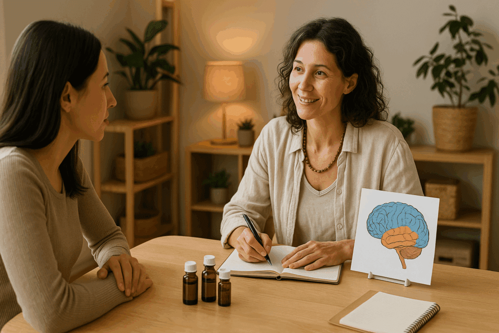 Visual contrast of herbal misinformation vs. science-backed use of the best herb for ADHD, shown symbolically.