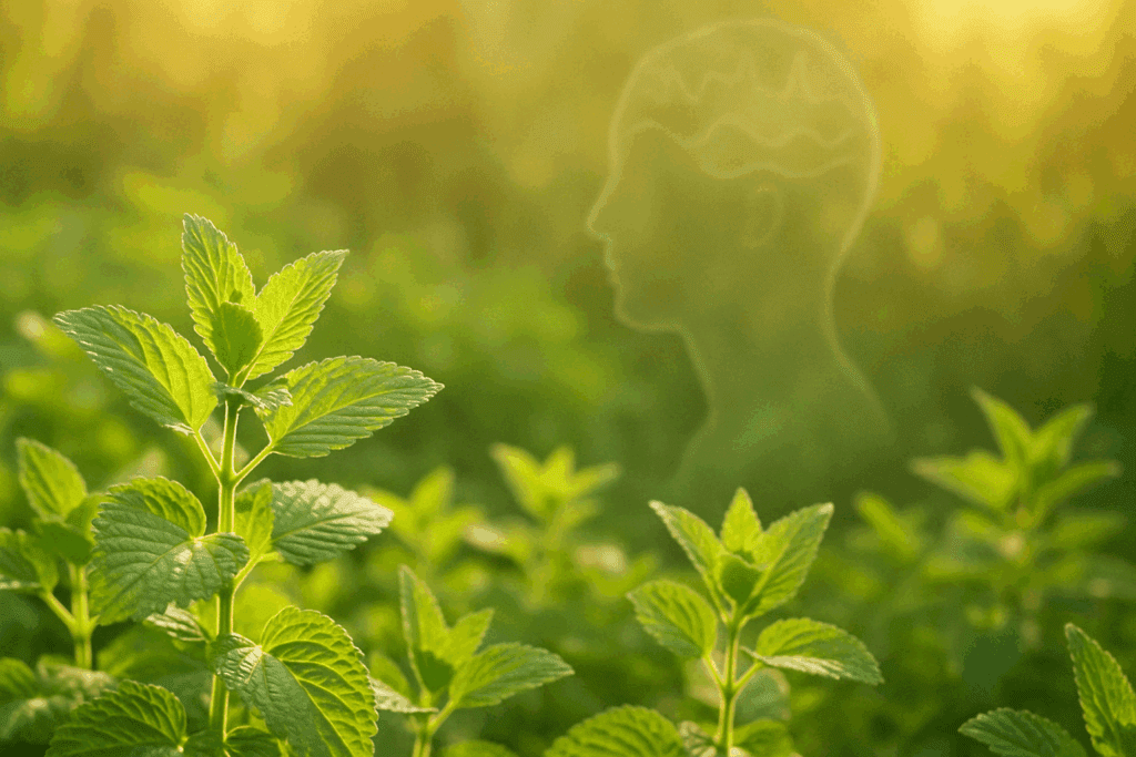 Fresh Bacopa monnieri leaves in a natural setting, highlighting one of the best herbs for ADHD and memory enhancement.