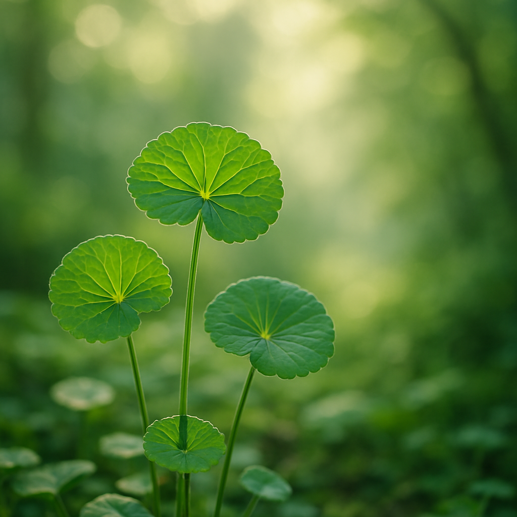 "Best herb for ADHD: Ginkgo Biloba leaves in a natural setting, illustrating improved blood flow and cognitive clarity, essential for managing ADHD symptoms."